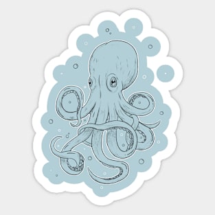 Bubble the Octopus Sticker